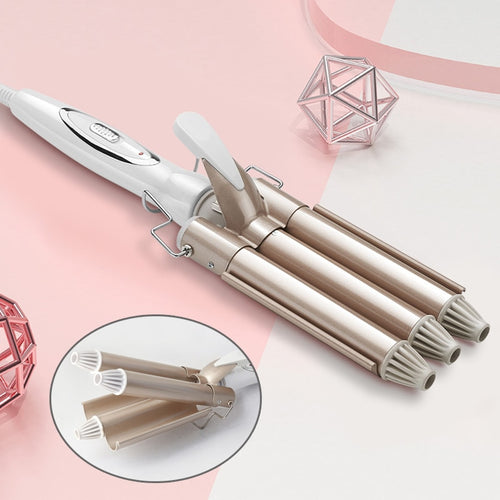 Professional Curling Iron Ceramic Triple Barrel Hair Styler Hair Waver