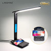 LAOPAO QI Wireless Charging LED Desk Lamp 10W With Calendar Temperature Alarm Clock Eye