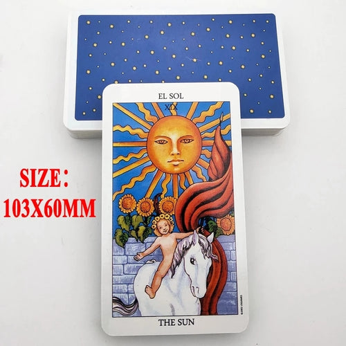 78 Cards/Box Spanish Version Psychometry Future Telling Tarot Cards