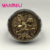 Outlets 925 Ring for Men Sterling Silver Soldier Dragon Hero Design