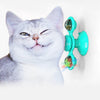 windmill cat toy Turntable Teasing Interactive cat brush with Catnip