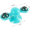 windmill cat toy Turntable Teasing Interactive cat brush with Catnip