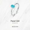 Modian 925 Sterling Silver Fashion Oval Finger Rings
