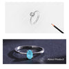 Modian 925 Sterling Silver Fashion Oval Finger Rings