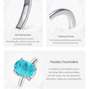 Modian 925 Sterling Silver Fashion Oval Finger Rings