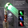 Color Changing LED Anion Spa Shower Head