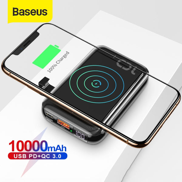 Baseus 10000mAh Qi Wireless Charger Power Bank
