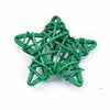 5pcs cheap artificial straw ball stars and love wedding home