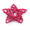 5pcs cheap artificial straw ball stars and love wedding home
