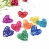 5pcs cheap artificial straw ball stars and love wedding home