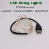 2/5/10M USB Led String Lights Bulb Outdoor Waterproof Garlands Festoon Led