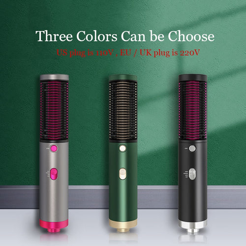3 in1 Negative Ions Hair Salon Volumizer Straightener Curler Styler Comb