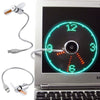 Hand Mini USB Fan Portable Gadgets Flexible Gooseneck LED Clock