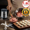 2 Speeds Stainless Steel Electric Chopper