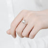 NEHZY 925 Sterling Silver Color Crystal Zircon Unicorn Ring