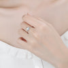 NEHZY 925 Sterling Silver Color Crystal Zircon Unicorn Ring