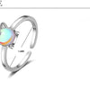 NEHZY 925 Sterling Silver Color Crystal Zircon Unicorn Ring