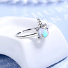 NEHZY 925 Sterling Silver Color Crystal Zircon Unicorn Ring