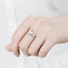 NEHZY 925 Sterling Silver Color Crystal Zircon Unicorn Ring