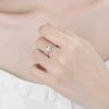 NEHZY 925 Sterling Silver Color Crystal Zircon Unicorn Ring