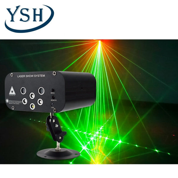 YSH Disco Light 6 Beam 64 Pattern LED Laser Laser Projector