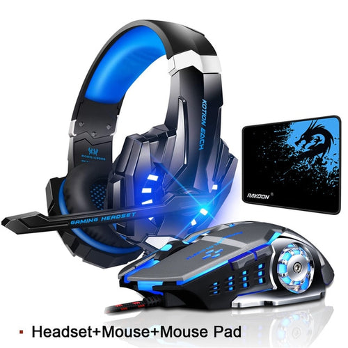 KOTION EACH Gaming Headset Deep Bass Stereo Game