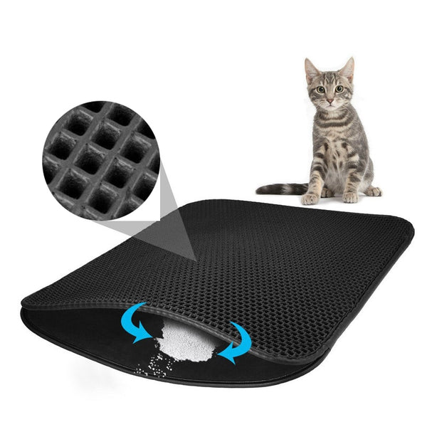 Pet Cat Litter Mat Double Layer Litter Cat Bed Pads