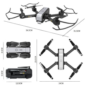 Lozenge HJ96 Remote Control Drone Quadcopter with FPV Dual Camera