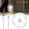 LED Motion Sensor Night Light USB Rechargeable Bedroom Wall