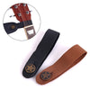 Guitar Neck Strap Guitar Strap Leather Head Belt Holder Button Safe Lock