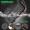 X-DRAGON Waterproof 24000mAh Solar Power Bank