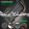 X-DRAGON Waterproof 24000mAh Solar Power Bank