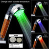 Color Changing LED Anion Spa Shower Head