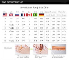 Wong Rain Trendy 100% 925 Sterling Silver White Topaz Gemstone Wedding Engagement Rings