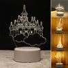 Plug 3D Castle/Eiffel Tower/Floral/Guitar shape LED Night