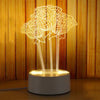 Plug 3D Castle/Eiffel Tower/Floral/Guitar shape LED Night