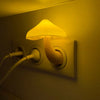LED Night Light Mushroom Wall Socket Lamp EU US Plug Warm White Light