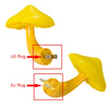 LED Night Light Mushroom Wall Socket Lamp EU US Plug Warm White Light
