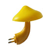 LED Night Light Mushroom Wall Socket Lamp EU US Plug Warm White Light
