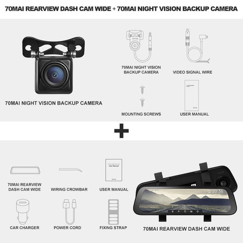 70mai Rear View Dash Cam