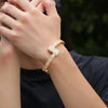 Uwin Baguette CZ Bracelets Mens Bangles