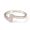 Uwin Baguette CZ Bracelets Mens Bangles