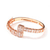 Uwin Baguette CZ Bracelets Mens Bangles