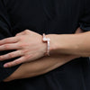 Uwin Baguette CZ Bracelets Mens Bangles