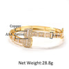 Uwin Baguette CZ Bracelets Mens Bangles