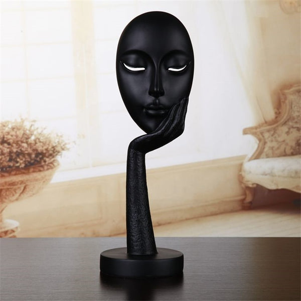 Abstract Figure Sculpture European Masked Man