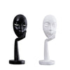 Abstract Figure Sculpture European Masked Man