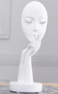 Abstract Figure Sculpture European Masked Man