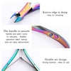 BORN PRETTY Nail Cuticle Nipper Stainless Steel Rainbow Tweezer Clipper
