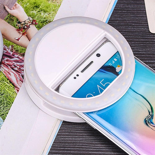 Universal Selfie LED Ring Flash Light Portable Mobile Phone